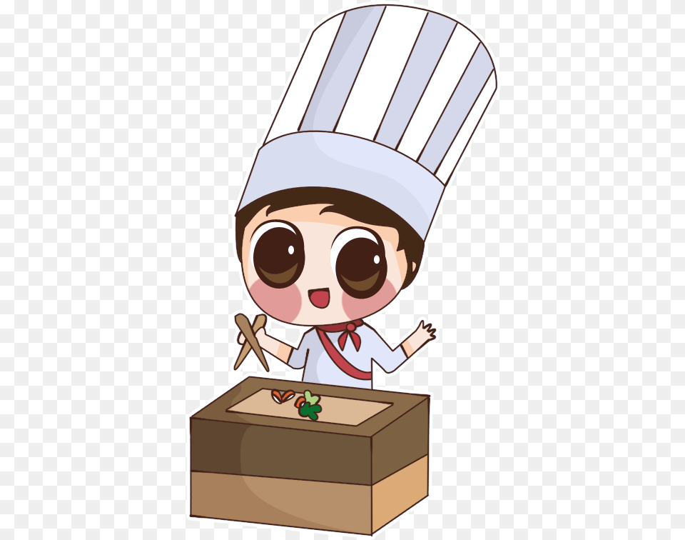 Library Of Anime Cooking Banner Transparent Stock Files Sushi Chef Cartoon, Face, Head, Person Free Png