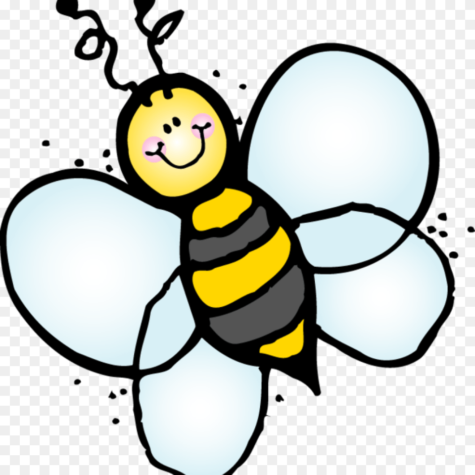 Library Of Apple And Bee Clipart Files Melonheadz Bee Clipart Black And White, Animal, Wasp, Invertebrate, Insect Free Png Download