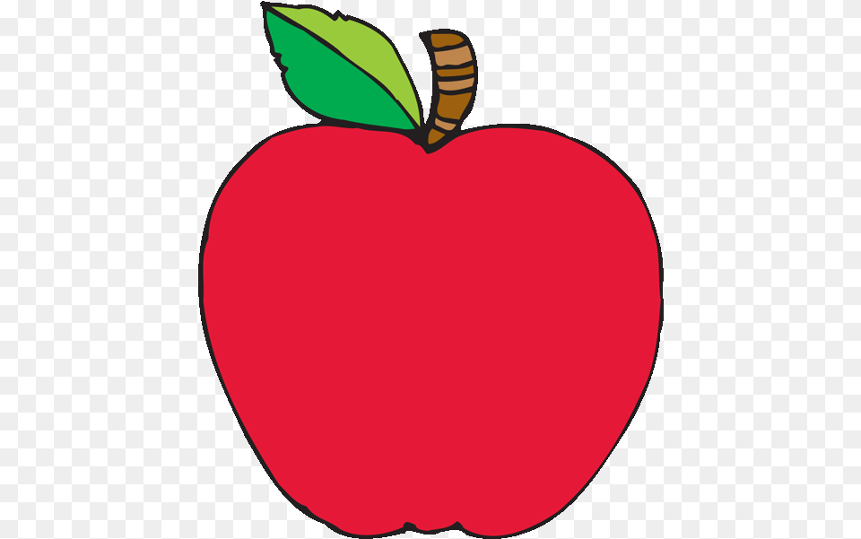Library Of Apple Clipart Black And Background Apple Clip Art, Food, Fruit, Plant, Produce Free Transparent Png