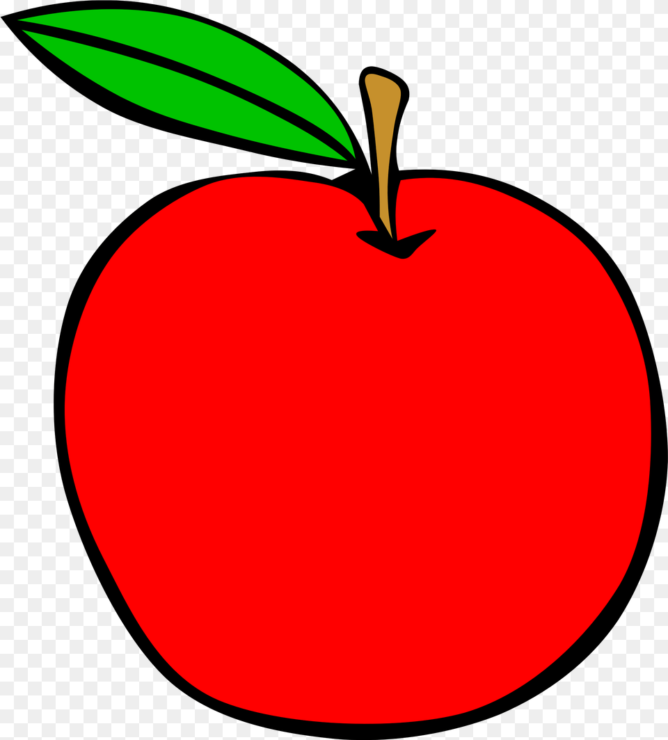 Library Of Apple Graphic Stock Files Red Apple Clip Art, Plant, Produce, Fruit, Food Free Png Download