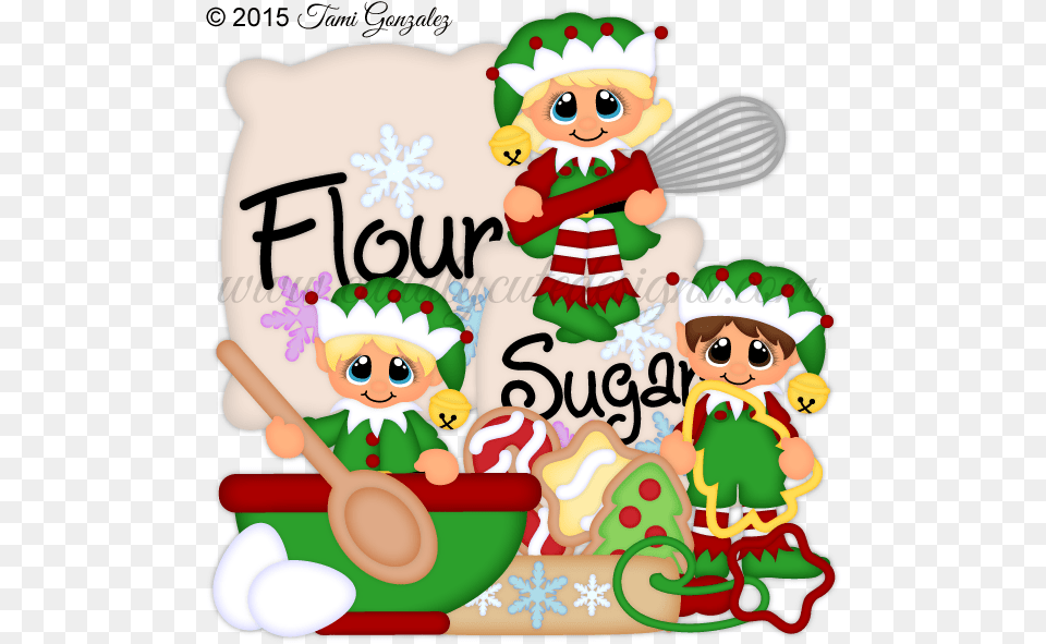 Library Of Baking Christmas Cookies Baking Christmas Cookies Clipart, Elf, Birthday Cake, Cake, Cream Free Png