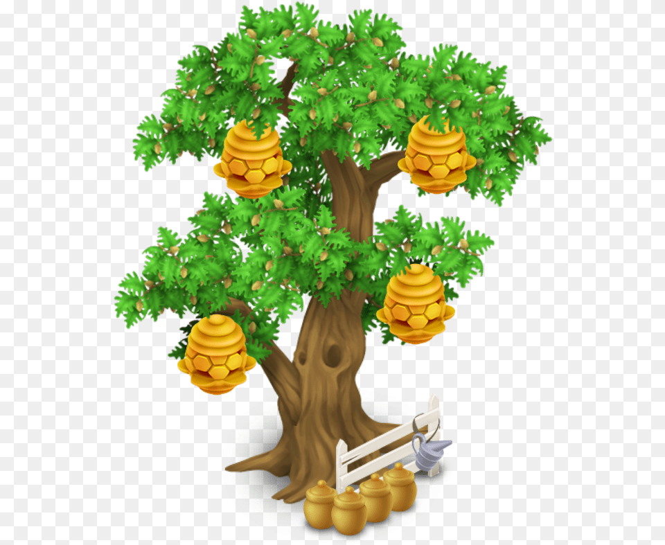 Library Of Beehive In Tree Clip Download Files Beehive Tree, Conifer, Plant, Potted Plant, Vegetation Free Transparent Png