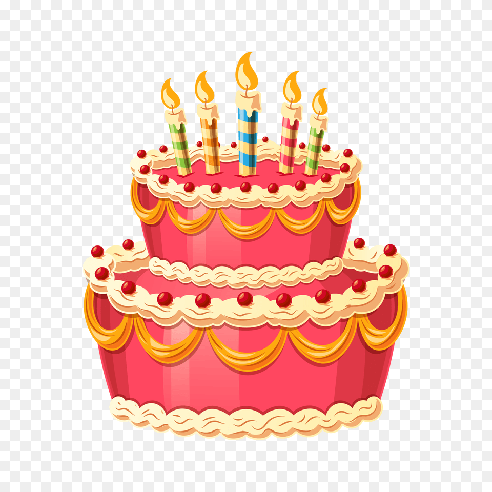 Library Of Birthday Cakes Clip Art Transparent Background Birthday Cake Transparent, Birthday Cake, Cream, Dessert, Food Free Png Download