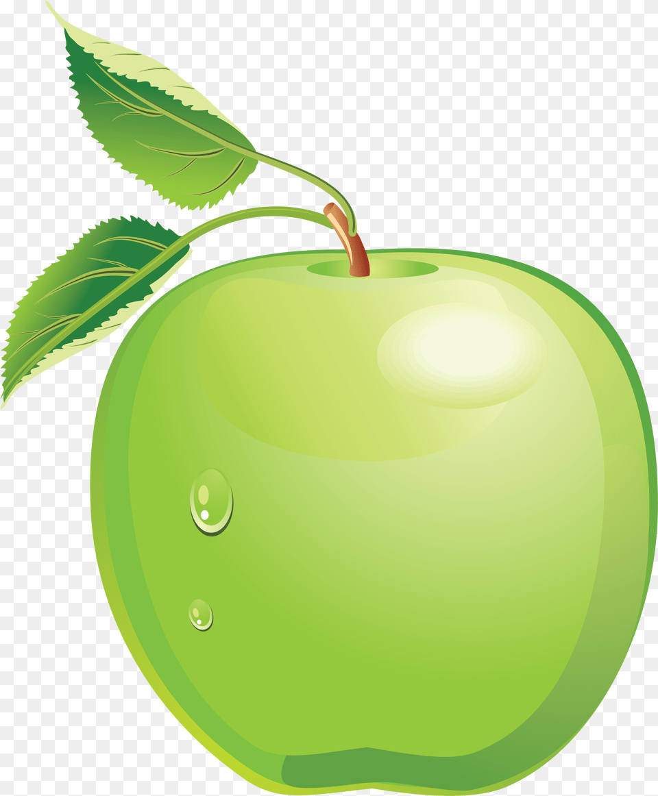 Library Of Black Snake Green Apple Transparent Green Apple Vector, Food, Fruit, Plant, Produce Png