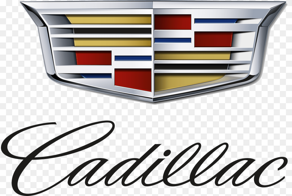 Library Of Cadillac Crown Emblem Banner Black And White Cadillac Logo, Symbol, Mailbox Free Png