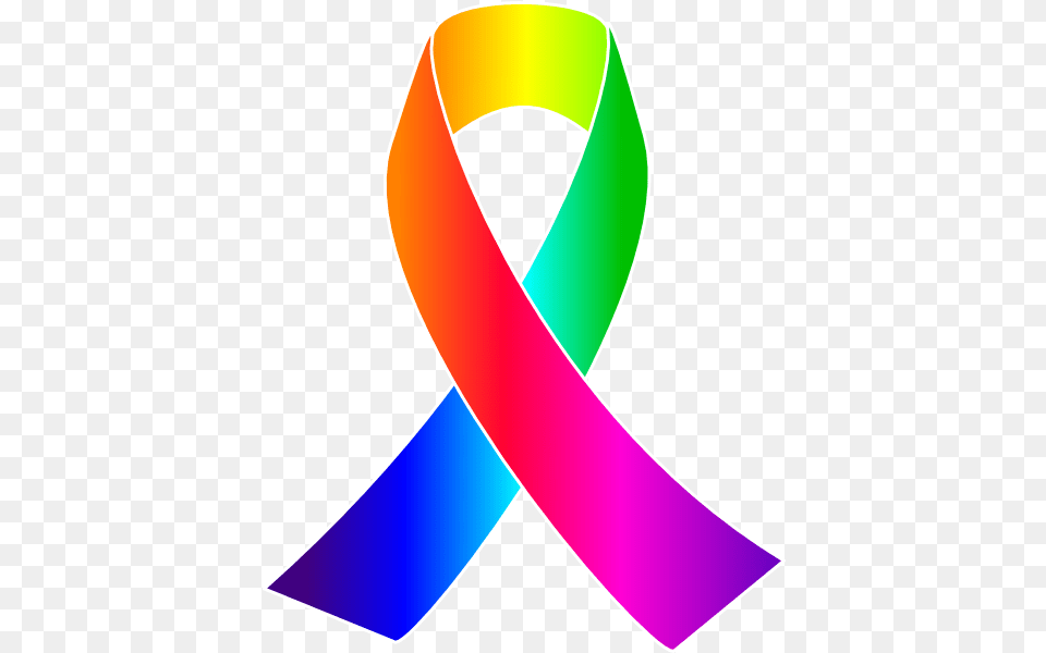 Library Of Cancer Symbol Vector Rainbow Cancer Awareness Ribbon, Rocket, Weapon Free Png Download
