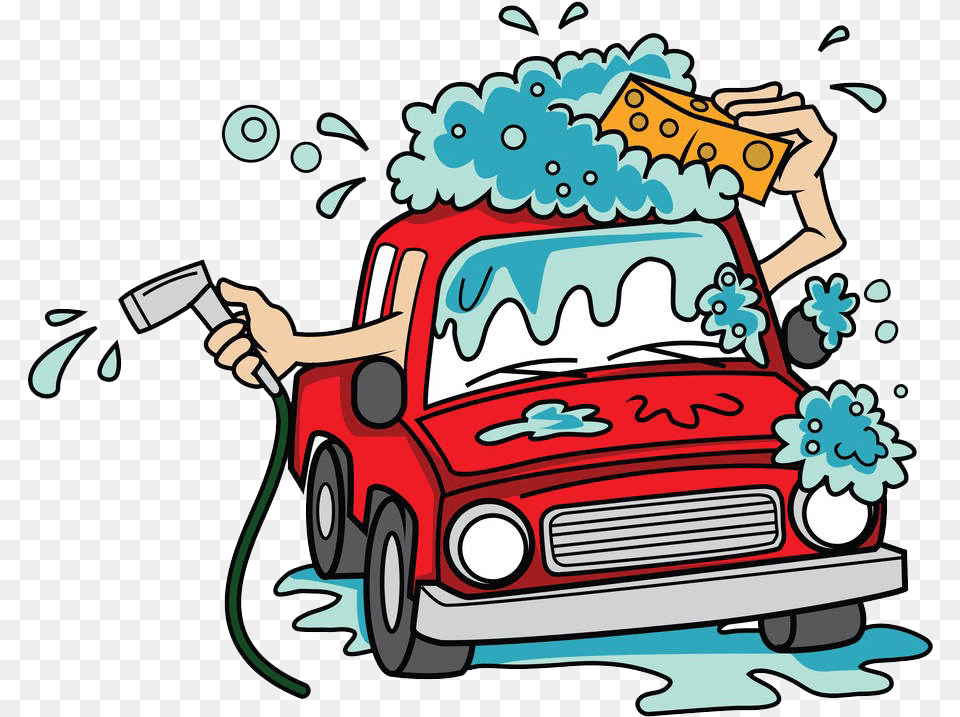 Library Of Car Wash Sponge Files Clipart Art 2019 Car Wash Cartoon, Car Wash, Transportation, Vehicle, Person Png Image