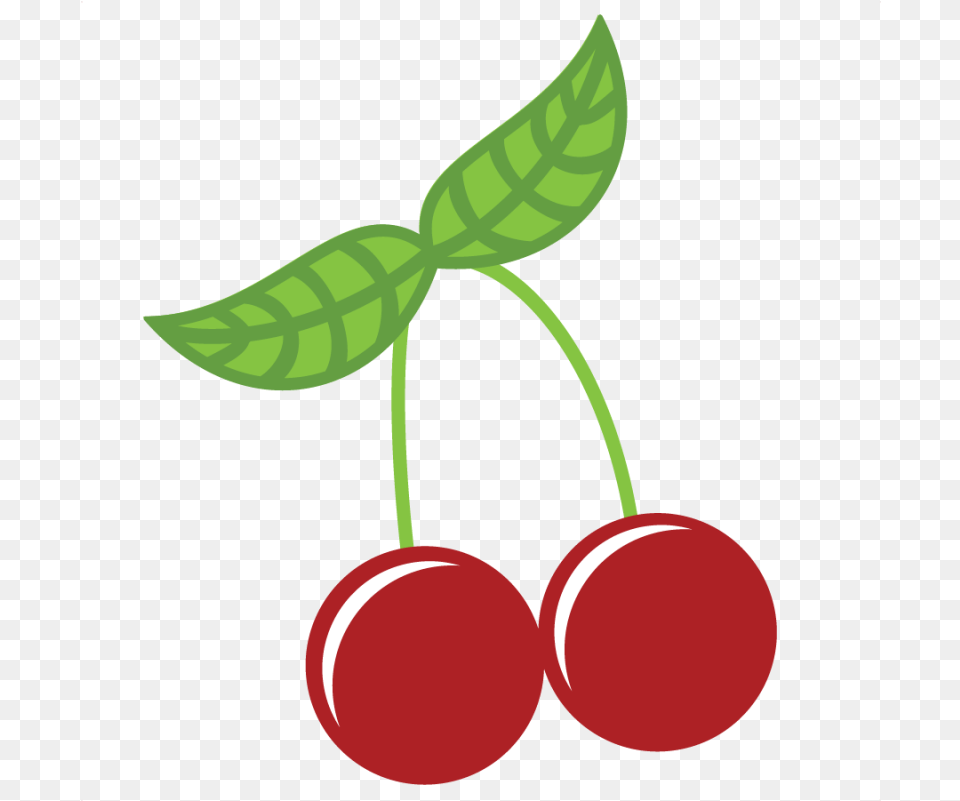 Library Of Cherries And Apple Graphic Black White Cherry Cute Clip Art, Food, Fruit, Plant, Produce Png