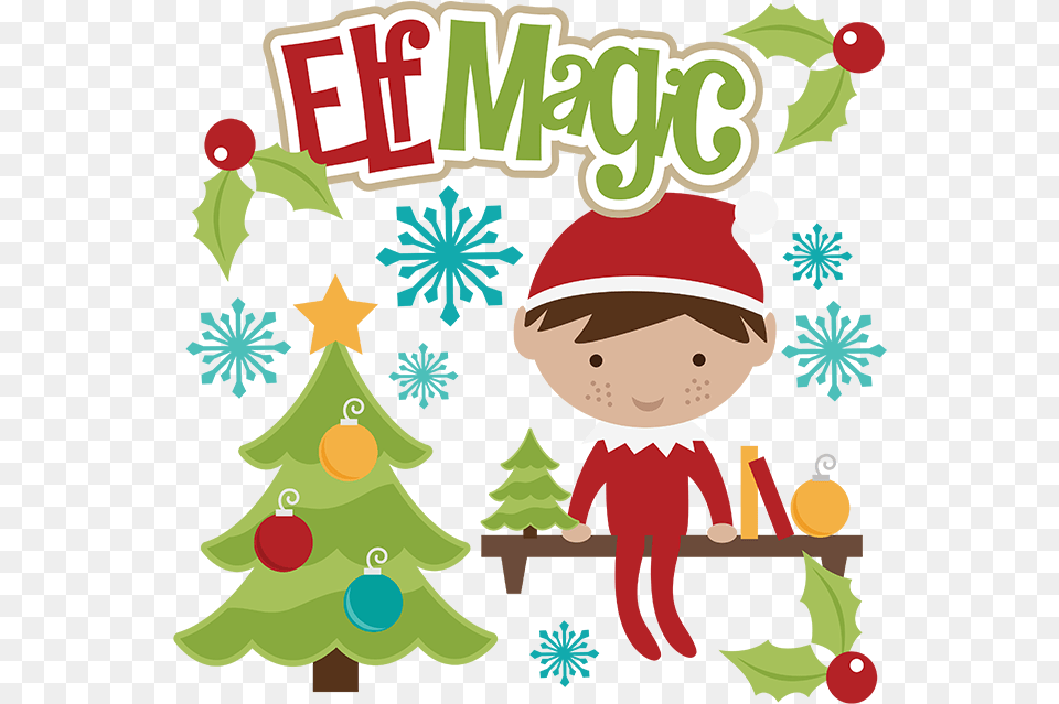 Library Of Christmas Bazaar Graphic Christmas Tree And Elf Clipart, Baby, Person, Face, Head Free Transparent Png