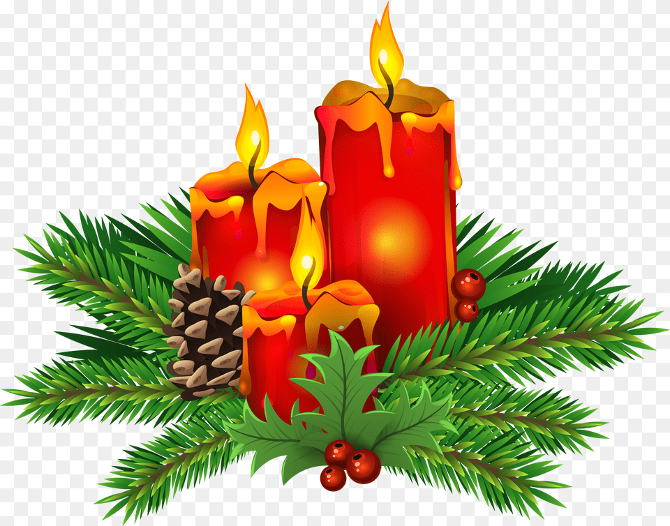 Library Of Christmas Candle Banner Christmas Candles Clipart Free Png