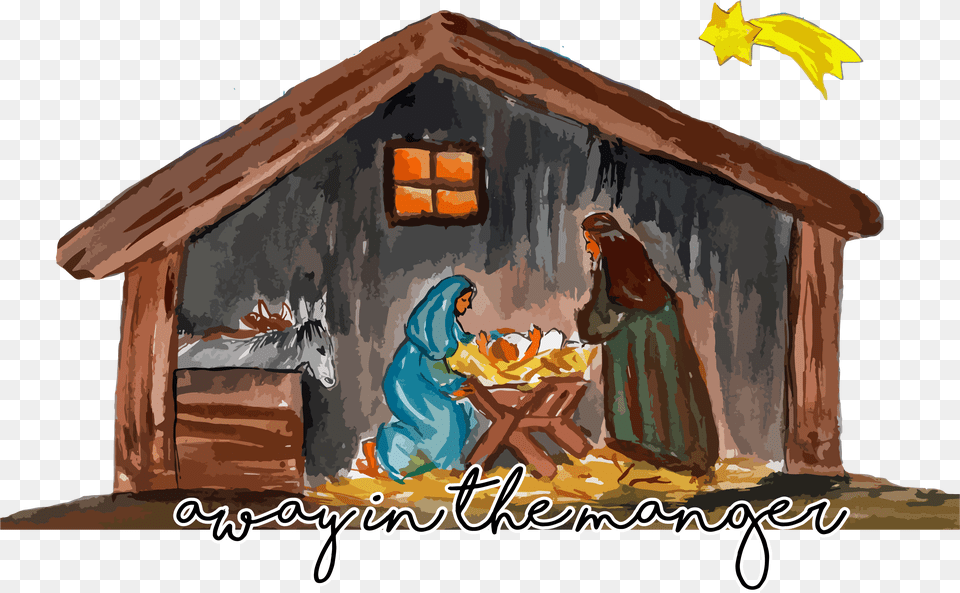 Library Of Christmas Manger Graphic Transparent, Nature, Outdoors, Shack, Hut Png
