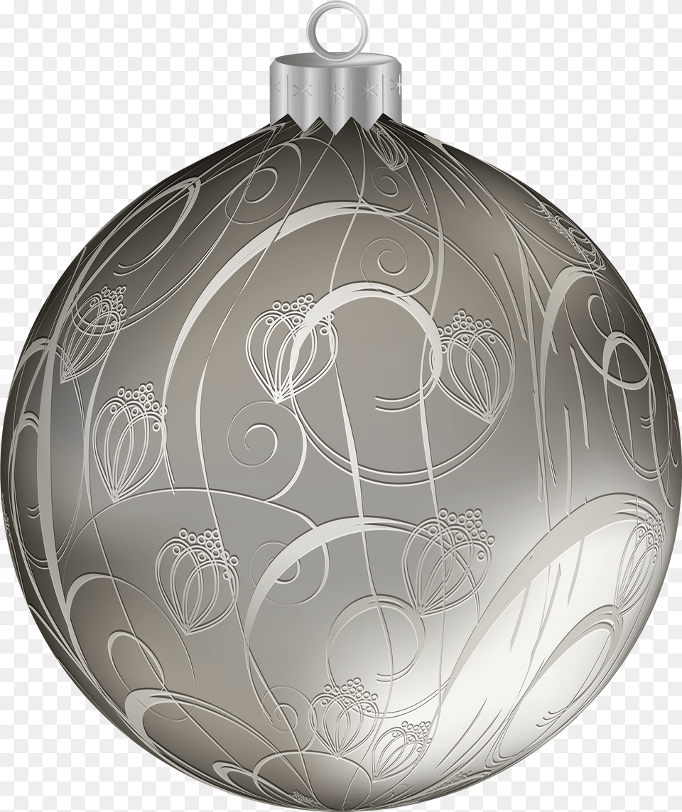 Library Of Christmas Ornaments Black And White Silver Christmas Balls, Accessories, Pendant, Lamp Free Transparent Png
