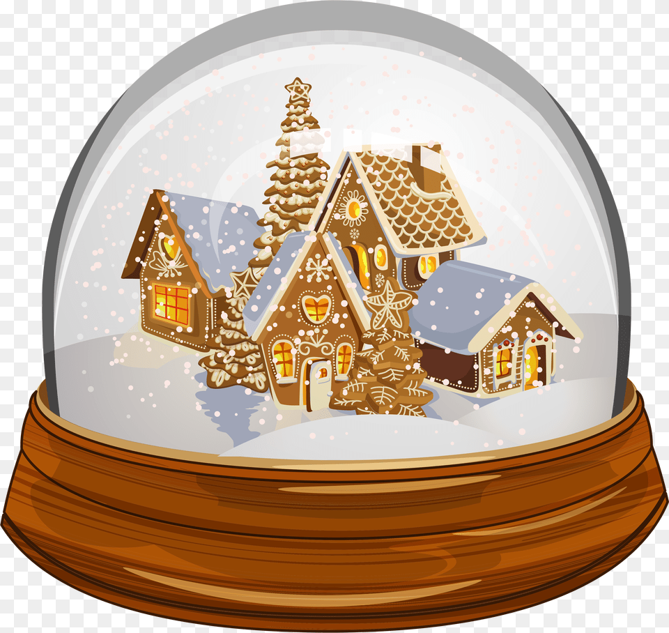 Library Of Christmas Snowflake Wallpaper Graphic Freeuse Snow Globe Gingerbread House, Dessert, Birthday Cake, Cake, Food Free Png