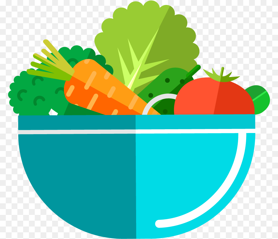 Library Of Clip Art Library Salad Bowl Vegan Diet Clip Art, Carrot, Food, Plant, Produce Free Transparent Png