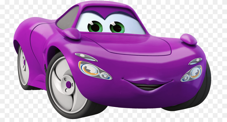Library Of Clip Freeuse Disney Mater Disney Cars Characters Clipart, Purple, Wheel, Machine, Vehicle Free Png