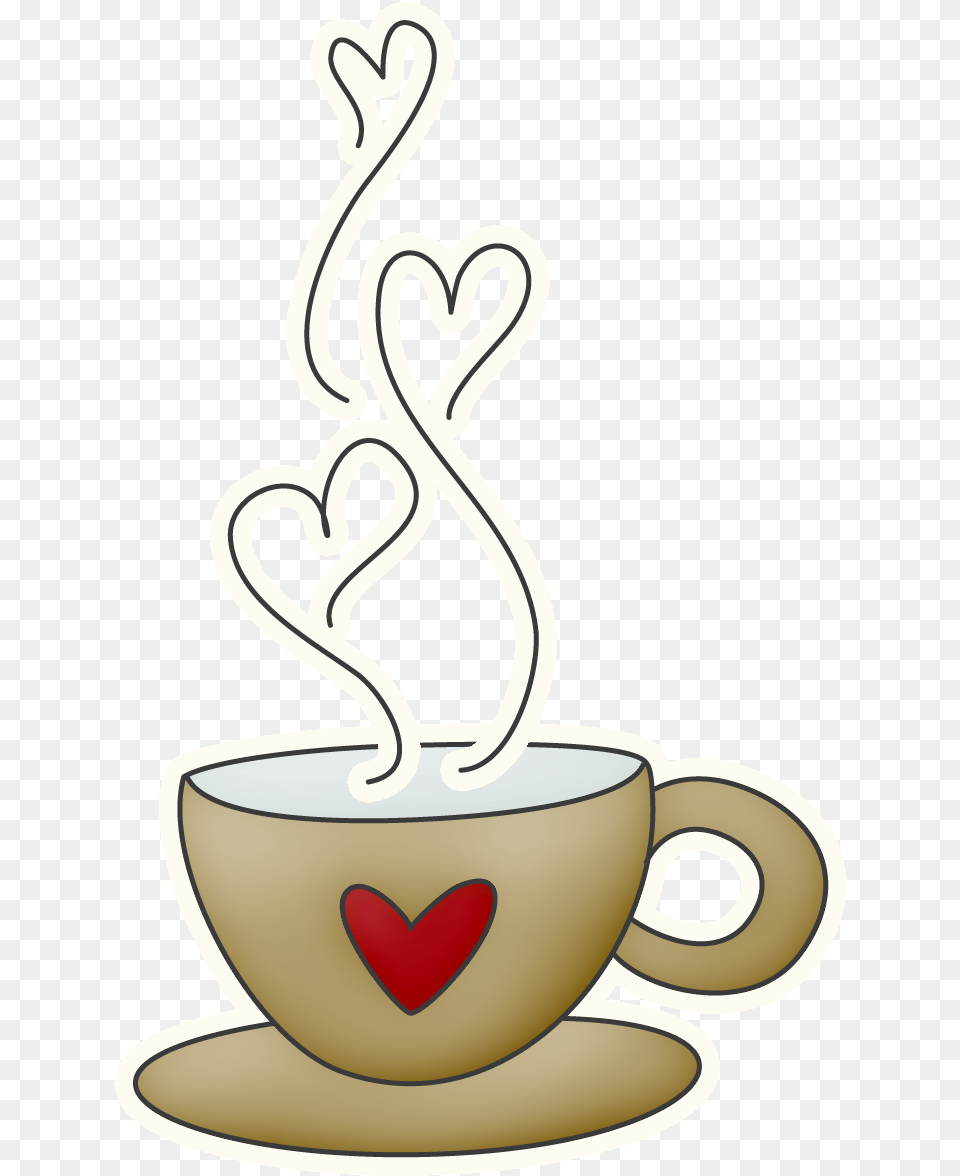 Library Of Coffee Mug With Heart Svg Xicara Desenho, Cup, Beverage, Coffee Cup, Saucer Png