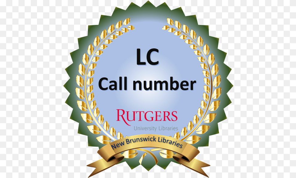 Library Of Congress Call Number Canadian Thanksgiving, Badge, Logo, Symbol, Gold Free Transparent Png