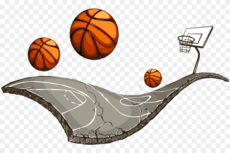Library Of Cool Clip Art Basketball Court, Ball, Basketball (ball), Sport Free Png Download