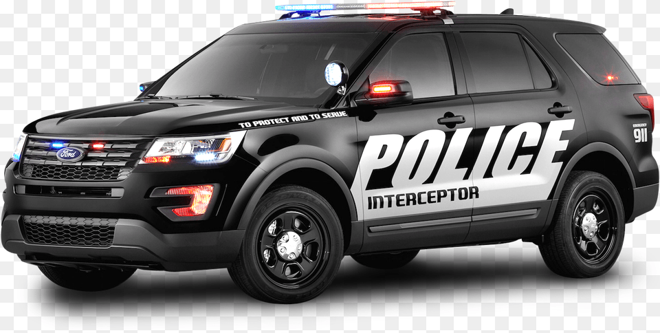 Library Of Cop Car Lights Vector Black Police Cars Transparent Background, Transportation, Vehicle, Machine, Suv Png Image