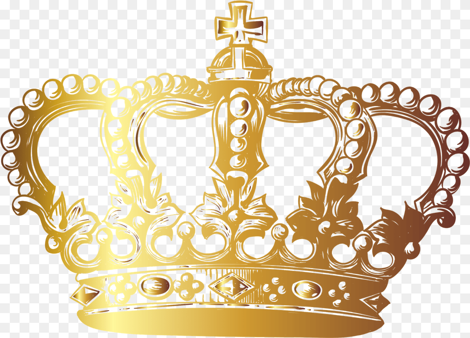 Library Of Crown Glitter Svg Black And White Realistic Gold Crown, Accessories, Jewelry Free Png