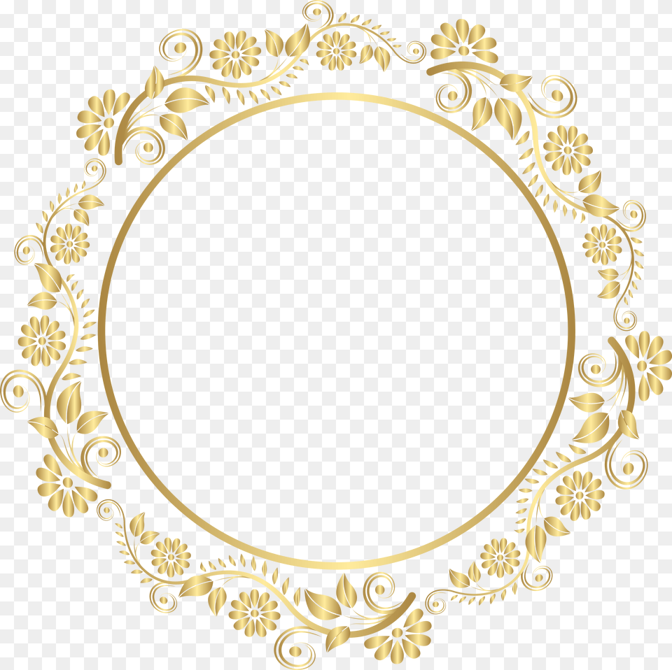 Library Of Crown Monogram Circle Border Clip Art Oval Frame, Photography Png Image