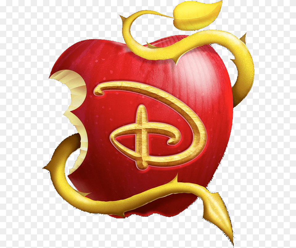 Library Of Descendants Graphic Download Apple Letter Descendants Apple, Logo, Food, Fruit, Plant Free Png