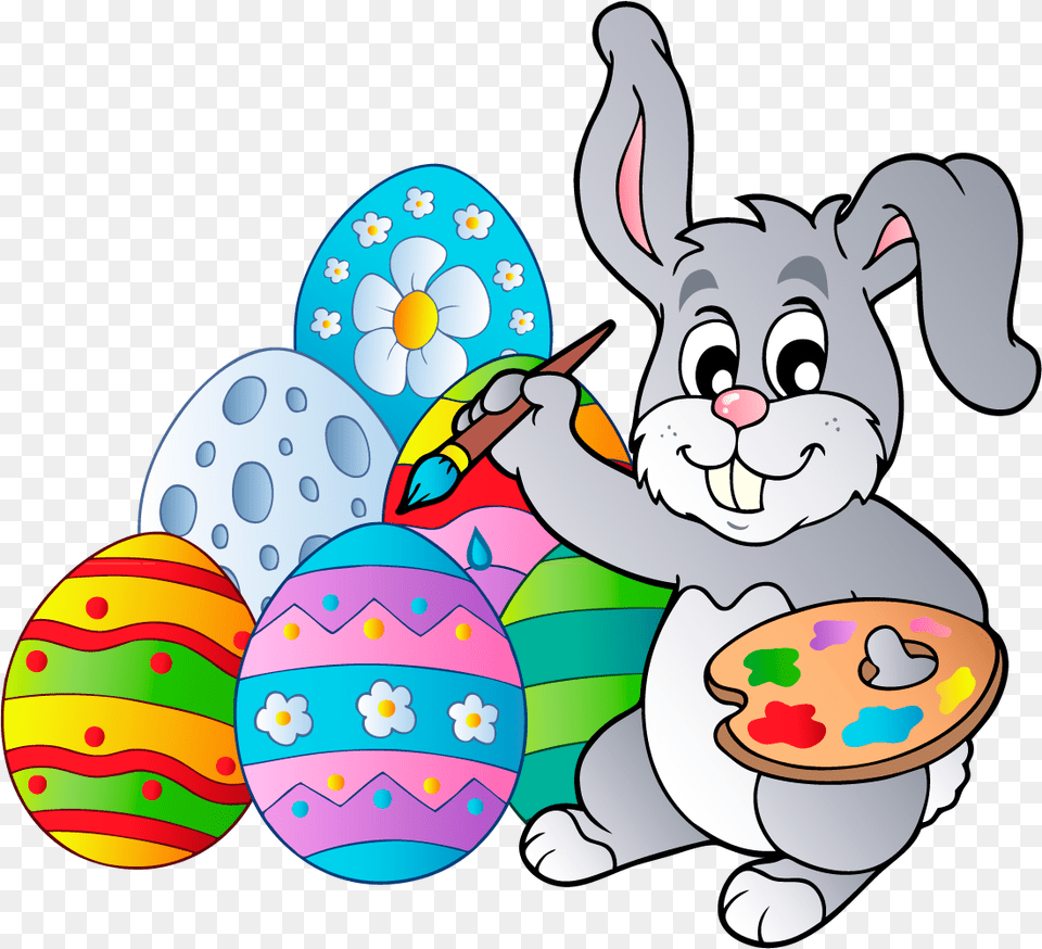 Library Of Easter Egg Crown Transparent Stock Files Easter Bunny With Eggs Clipart, Food, Easter Egg, Baby, Person Free Png Download