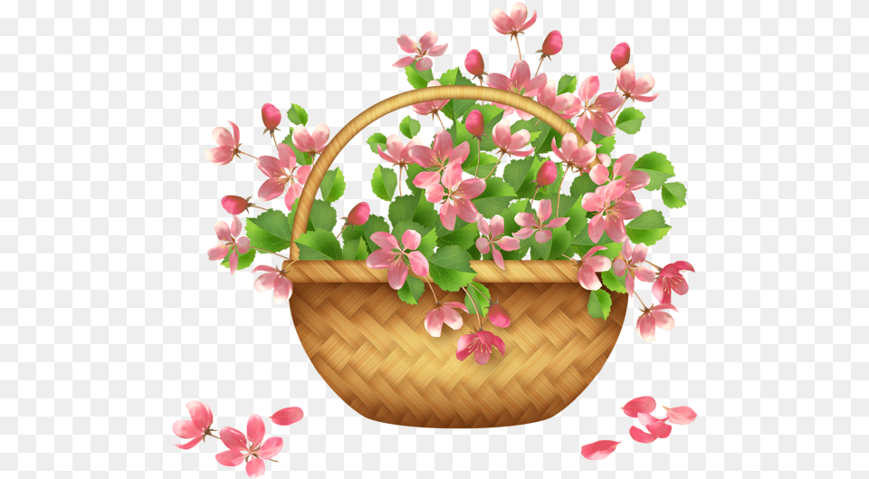 Library Of Flower Baskets Transparent Files Flower Basket Clipart, Flower Arrangement, Plant, Petal, Flower Bouquet Free Png