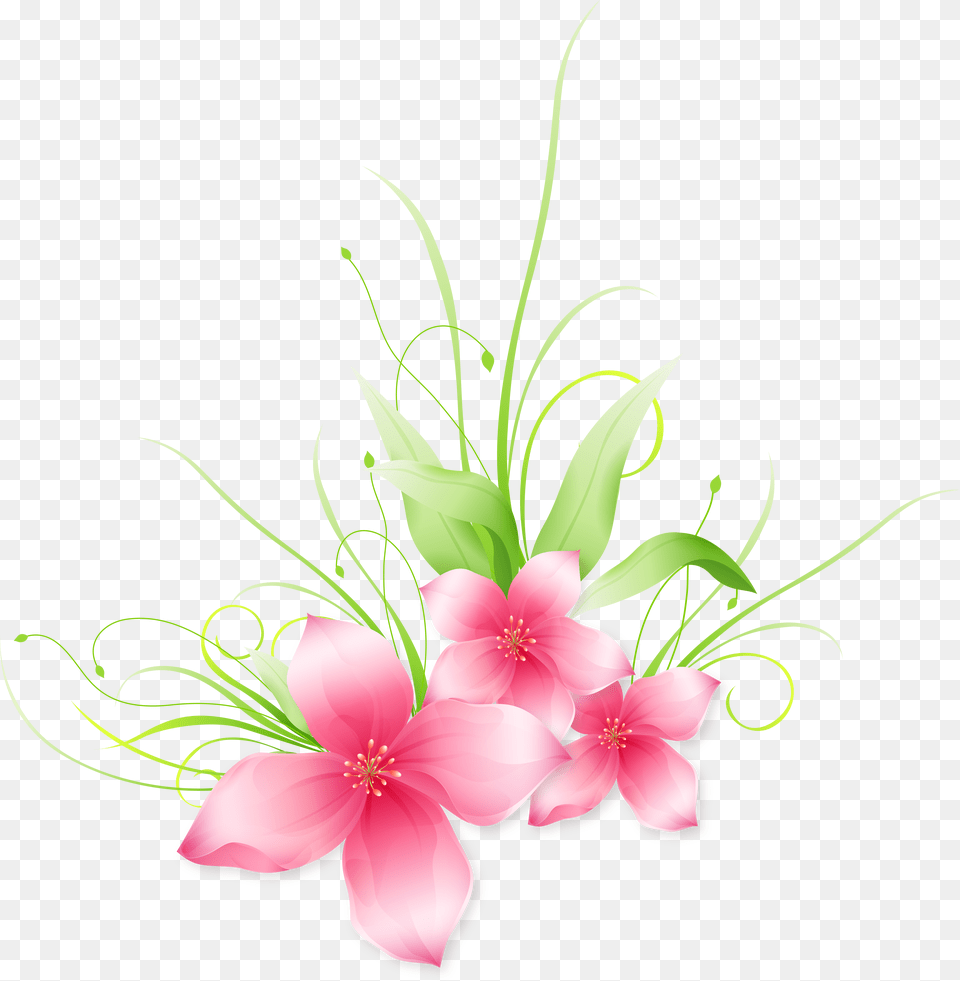 Library Of Flower Clip Art Freeuse Files Bunga Pink Vector, Floral Design, Flower Arrangement, Flower Bouquet, Graphics Free Png Download