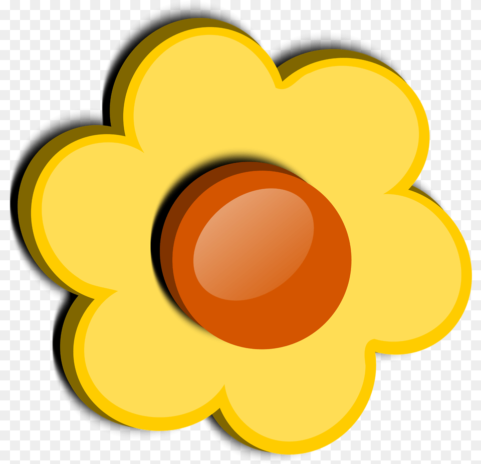 Library Of Flower Clip Art Royalty Yellow Files Logo, Plant, Daisy, Produce, Food Free Transparent Png