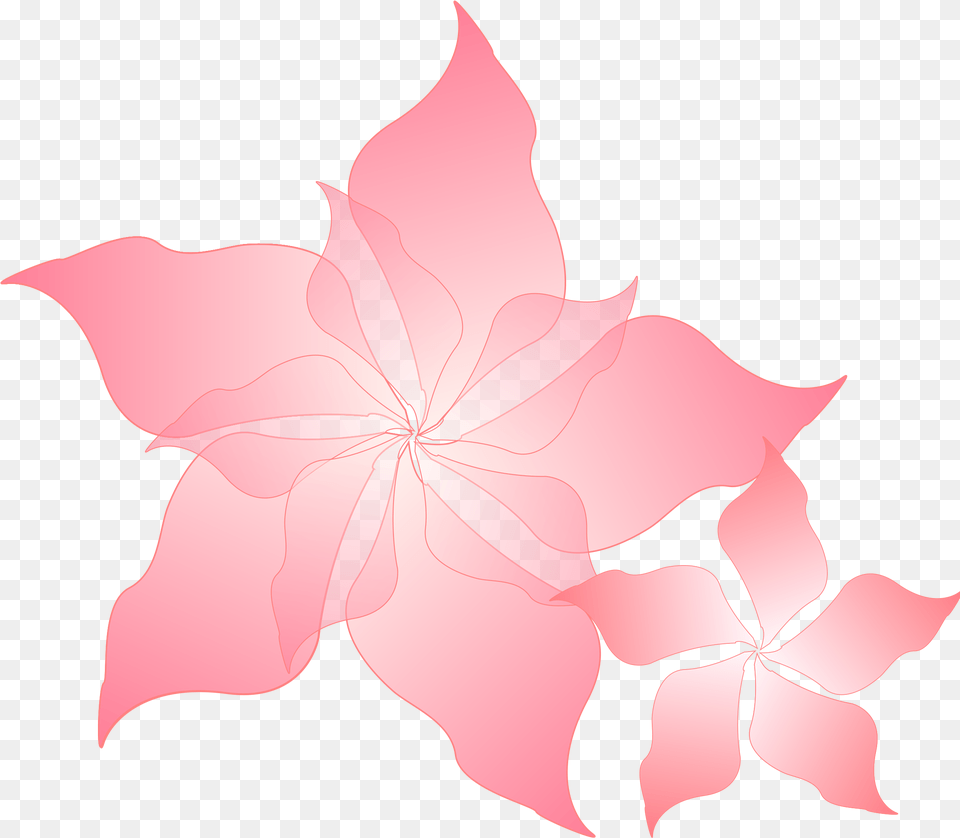 Library Of Flower Graphic Stock Design Files Pink Flower Vector, Leaf, Petal, Plant, Person Free Png Download