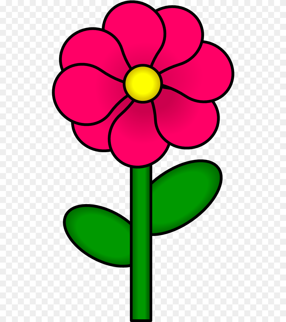 Library Of Flower Stem Vector Free Files Flower With Stem Clipart, Anemone, Daisy, Geranium, Petal Png Image