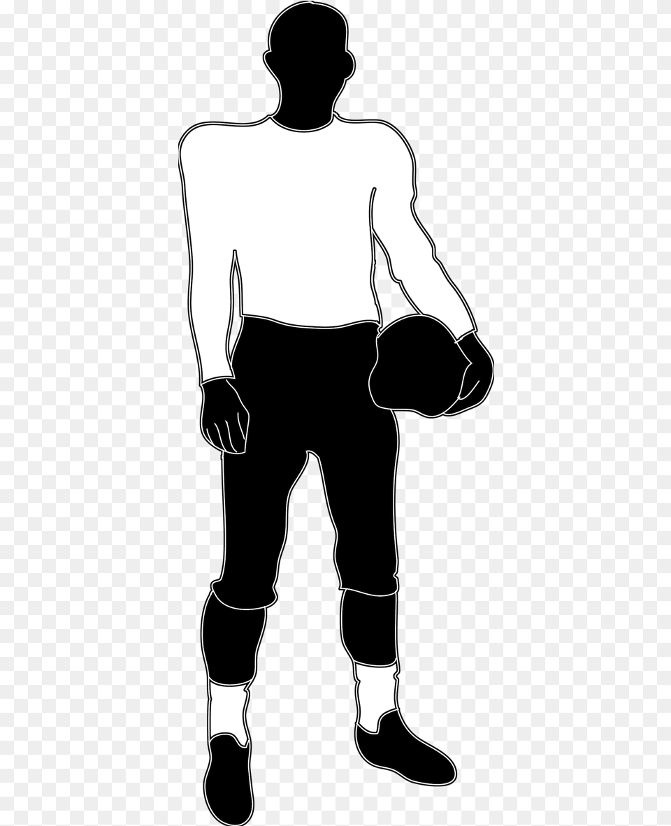 Library Of Football Hands Vector Stock Files American Football Player Silhouette, Adult, Person, Stencil, Man Png Image