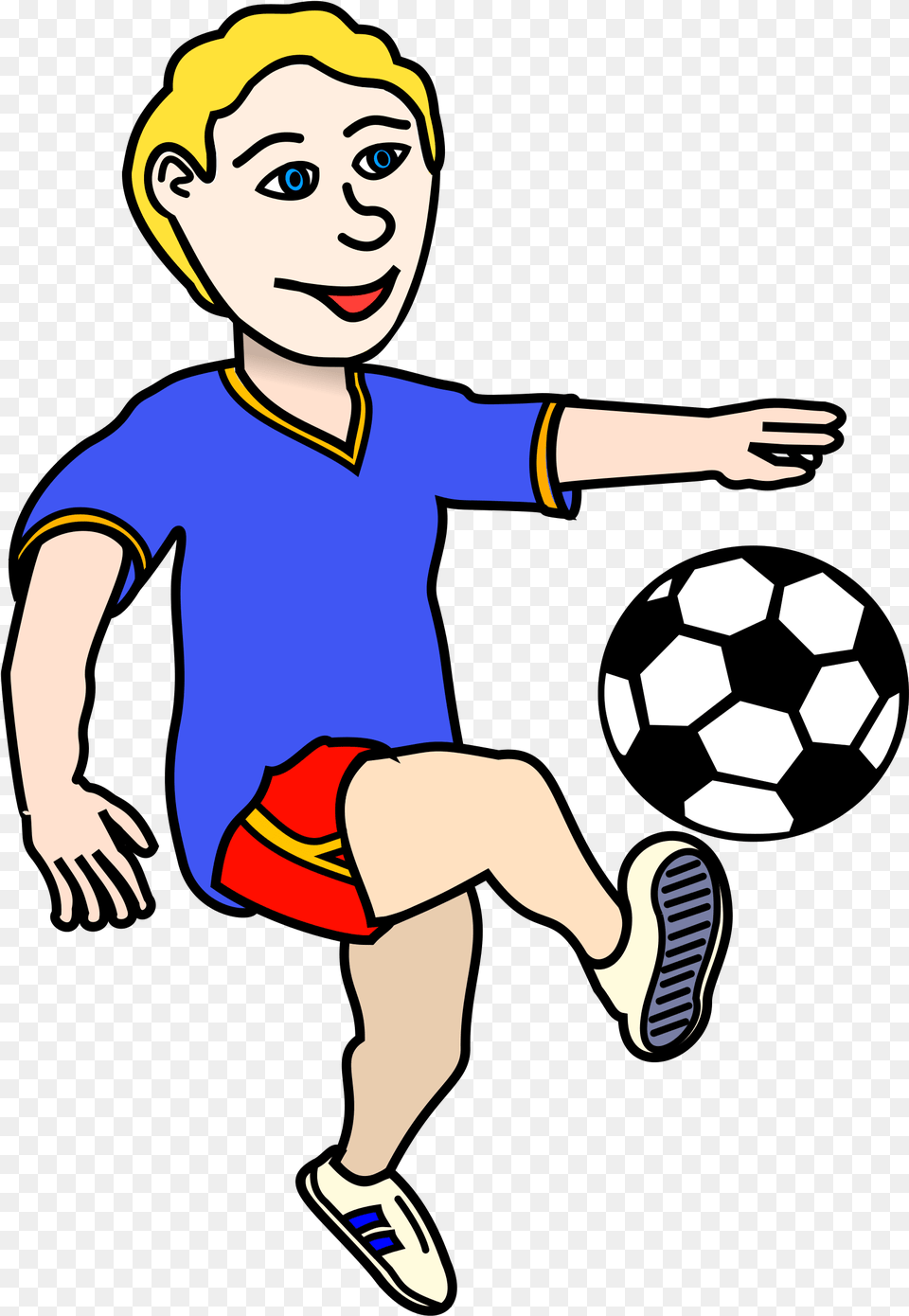 Library Of Football Player Clip Art Soccer Ball Clip Art, Baby, Person, Kicking, Soccer Ball Free Transparent Png
