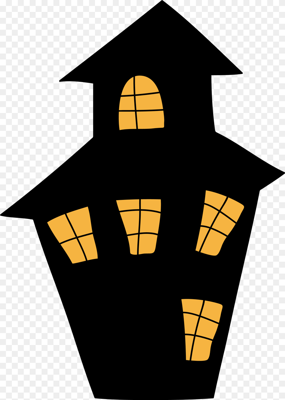 Library Of Clipart Download Image A House Scary Halloween House Clipart, Lighting, Lamp Free Png