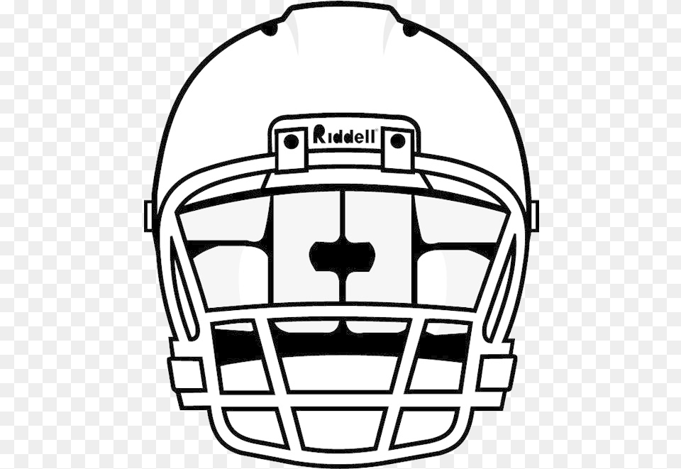 Library Of Front Helmet Outline Picture Front Football Helmet Vector, American Football, Sport, Football Helmet, Person Free Png Download