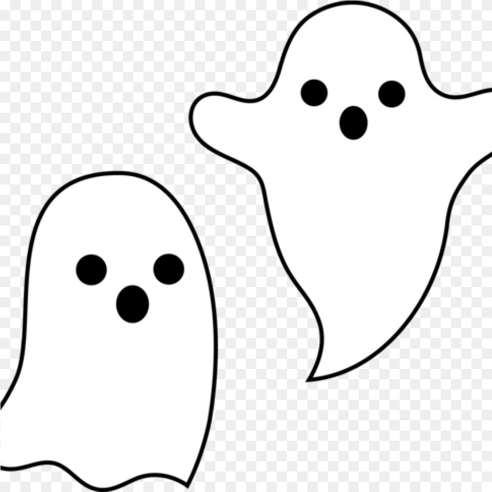 Library Of Ghost Transparent Halloween Files Cute Ghost Pumpkin Carving, Silhouette, Stencil, Animal, Bear Free Png Download