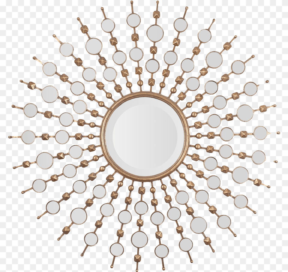 Library Of Gold Sun Burst Download Files Decoration Mirror, Chandelier, Lamp, Accessories, Jewelry Free Transparent Png