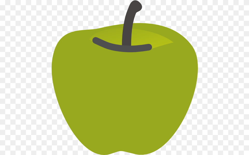 Library Of Green Apple Banner Transparent Background Green Apple Cartoon, Plant, Produce, Fruit, Food Png Image