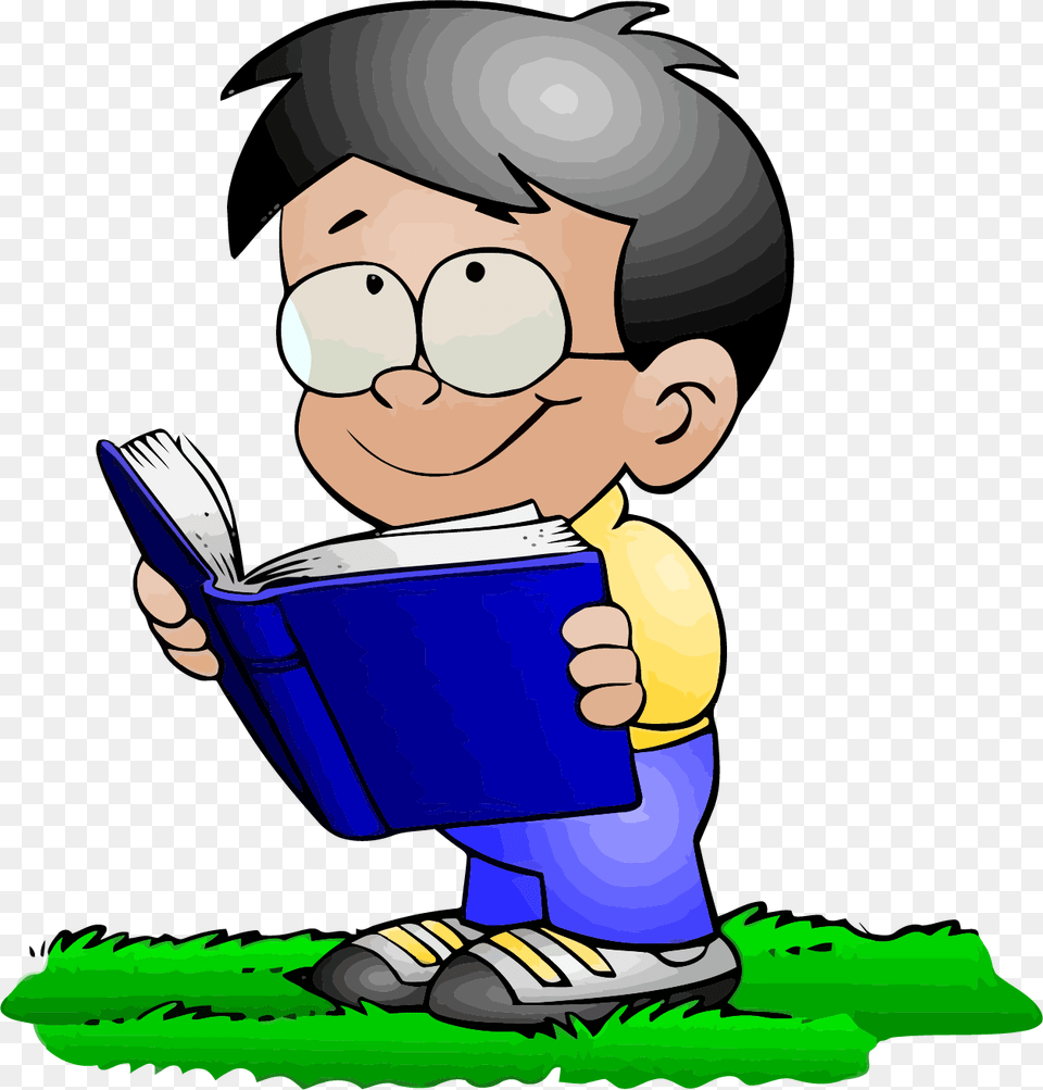 Library Of Guy Reading Book Clip Reading, Person, Baby, Face, Head Free Png