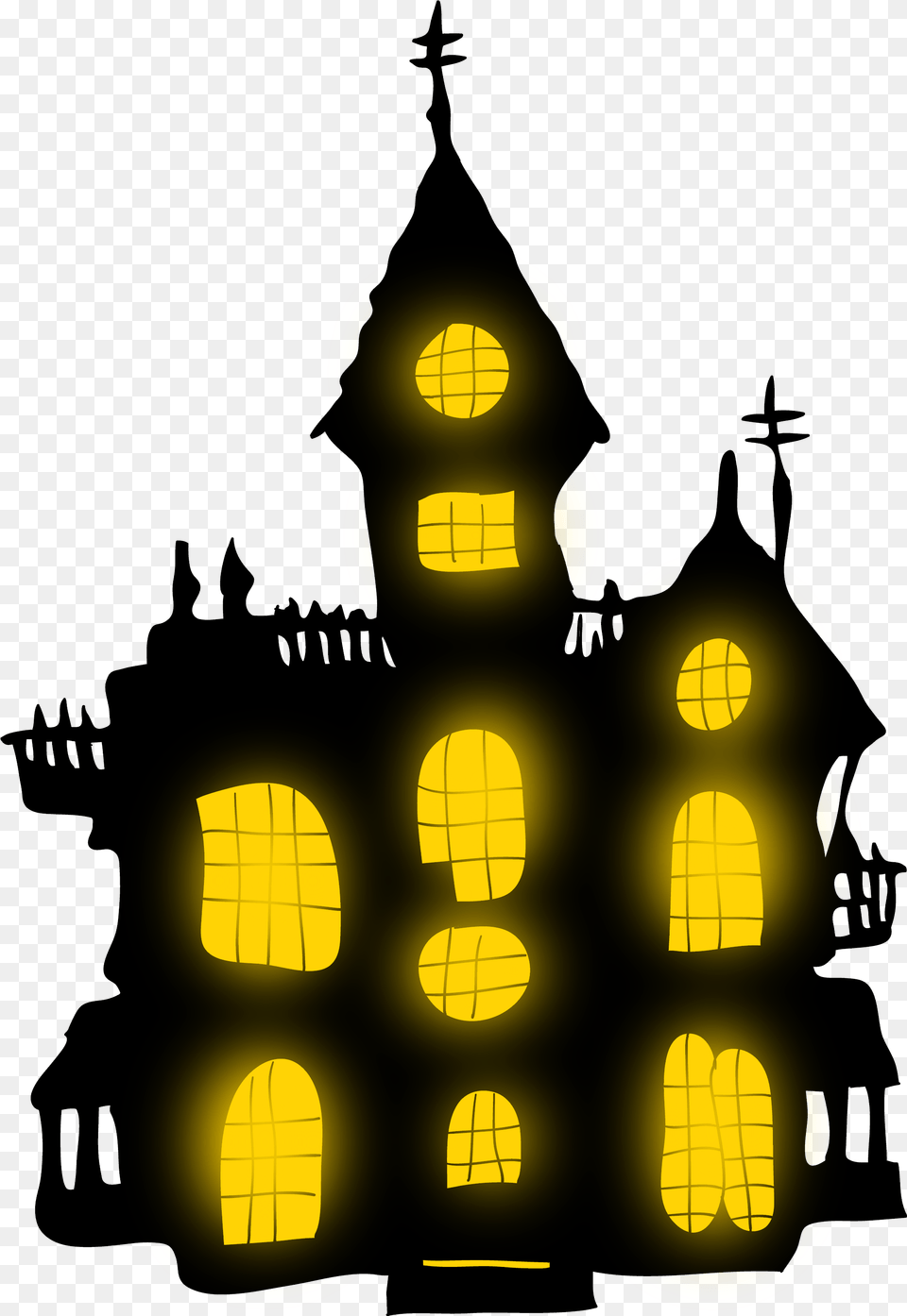 Library Of Halloween Castle Clip Art Transparent Stock, Lighting, Light Free Png