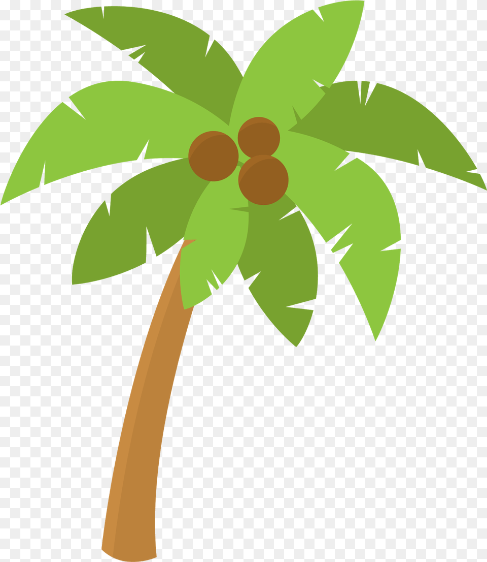 Library Of Hawaiian Palm Tree Picture Palm Tree Hawaiian Clip Art, Plant, Palm Tree, Leaf, Fish Free Png Download