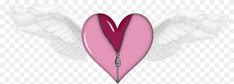 Library Of Heart And Wings Graphic Black White Files Heart With Wings, Accessories Free Transparent Png