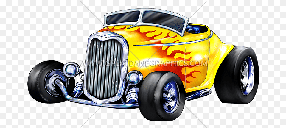 Library Of Hot Rod Car Vector Black And Hot Rod Cartoon, Hot Rod, Transportation, Vehicle, Machine Free Png