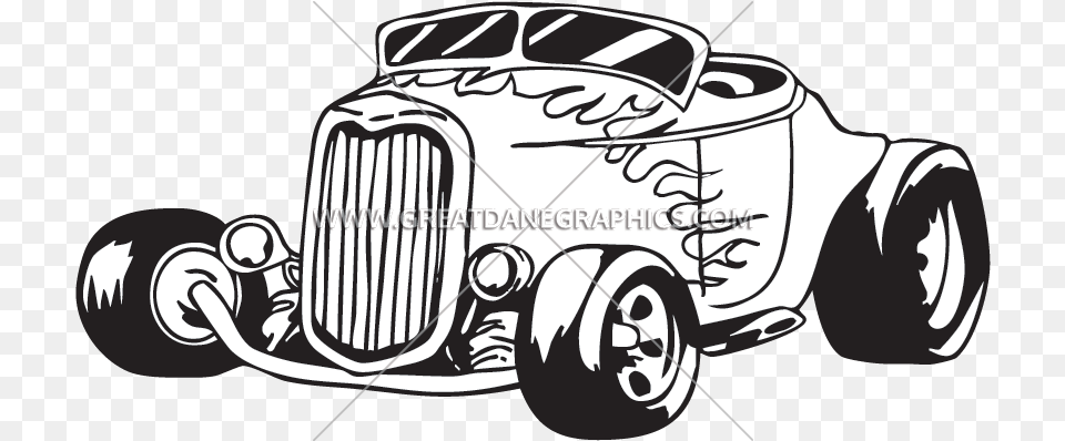 Library Of Hot Rod Car Vector Black And White Stock Hot Rod Clipart, Hot Rod, Transportation, Vehicle, Machine Free Png Download