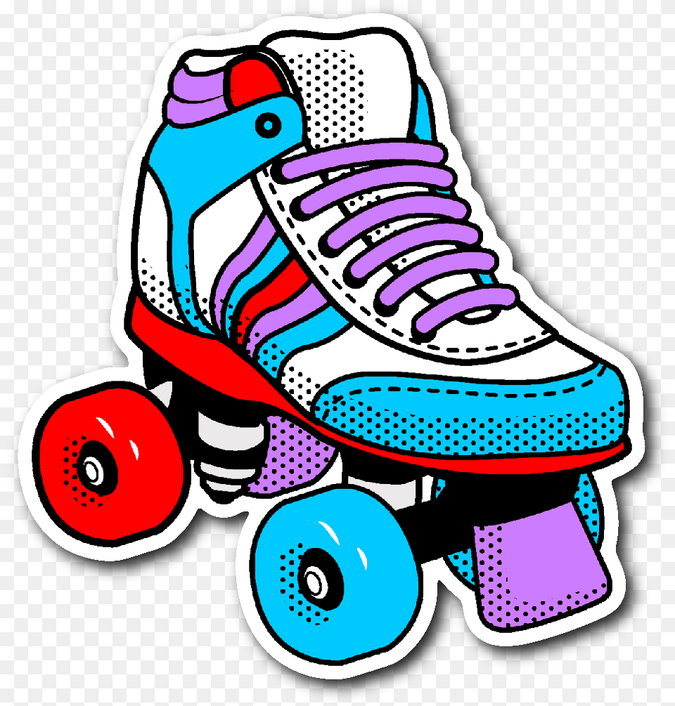 Library Of I Heart The 80s Svg Black And White Files Roller Skates, Clothing, Footwear, Shoe, Sneaker Free Png Download
