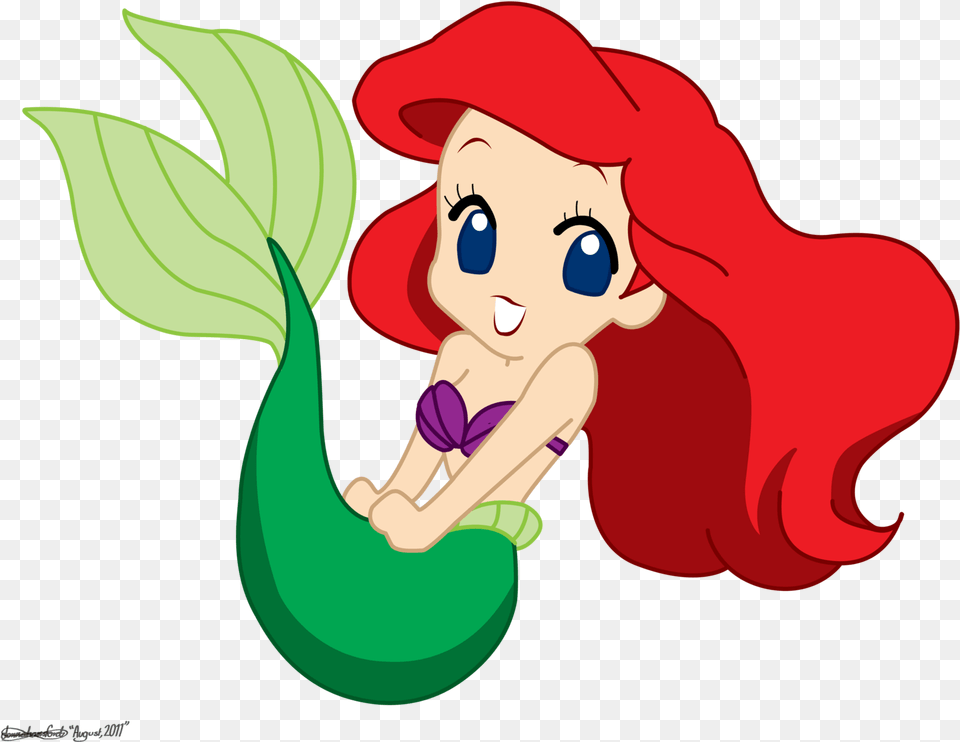 Library Of Jasmine Princess With Crown Stock Files Cute Little Mermaid Drawing, Baby, Cartoon, Person, Face Free Png