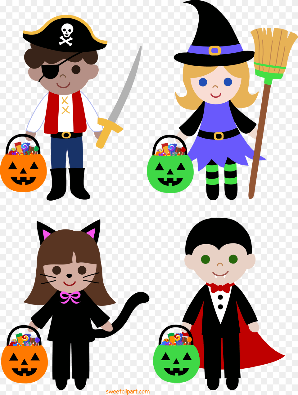 Library Of Kids Trick Or Treating Jpg Black And White Stock Halloween Kids Clip Art, Animal, Person, Mammal, Bear Free Png