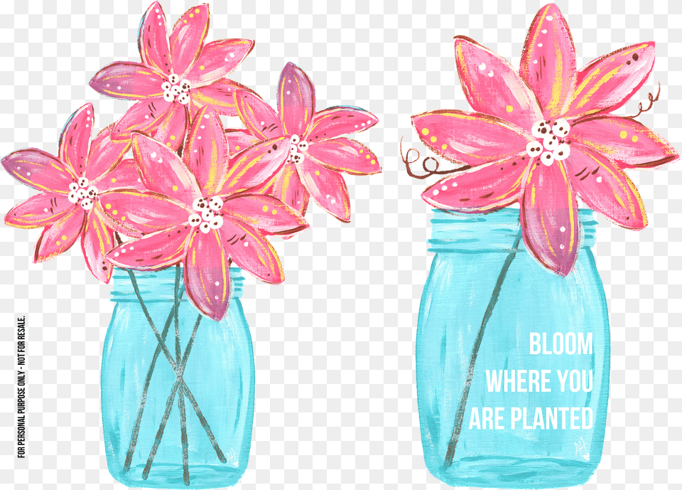 Library Of Mason Jar With Flower Freeuse Files Mason Jar Flowers Clip Art Free Png