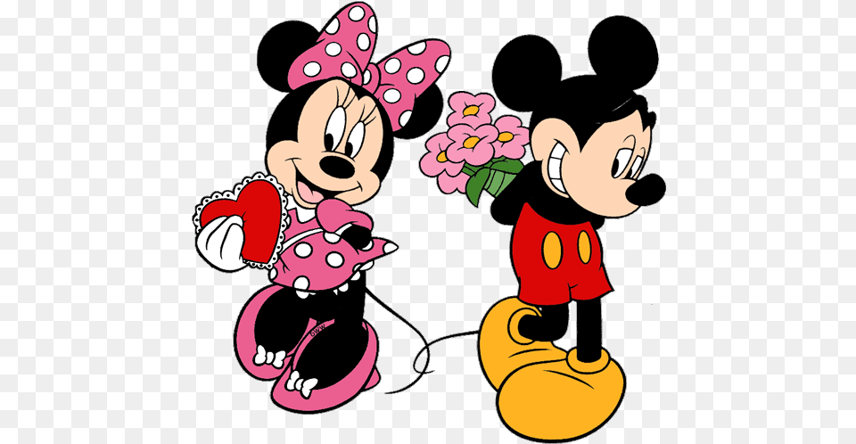 Library Of Mickey And Minnie Mouse Mother S Day Vector Free Minnie Mouse Flower, Cartoon, Baby, Person, Face Png Image